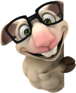 Schaf mit Brille